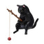Fishing Cat Ornaments Fish  Landscaping Cartoon Statue Mini Resin Figurine